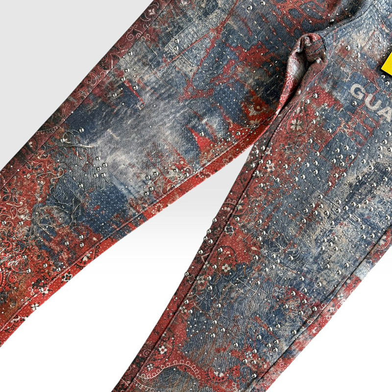 RED DUST BANDANA DENIM -RED-