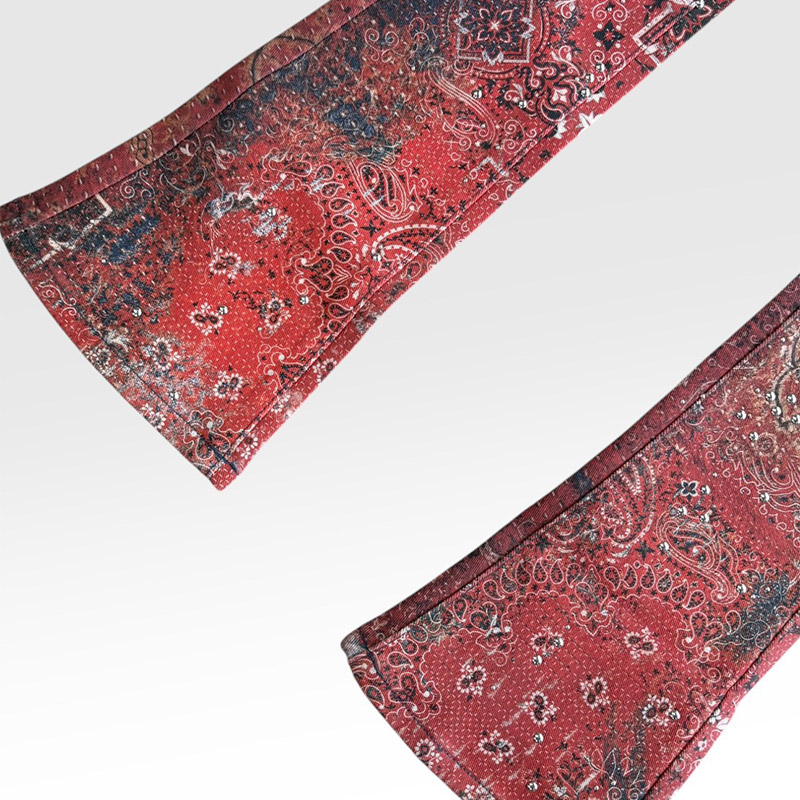 RED DUST BANDANA DENIM -RED-