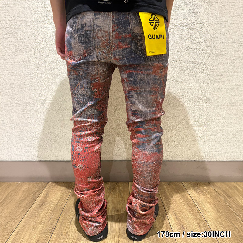 RED DUST BANDANA DENIM -RED-