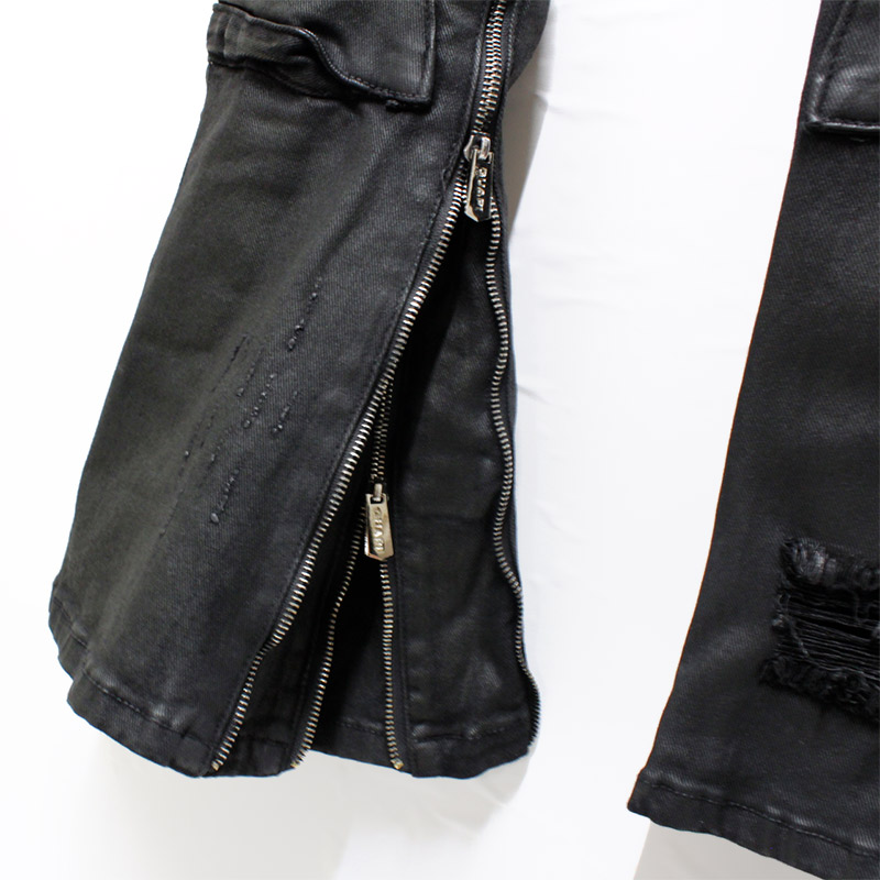 BLACK OPS WAXED DENIM -BLACK-