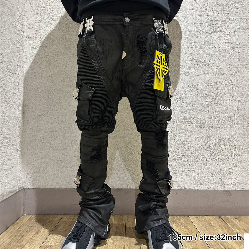 BLACK OPS WAXED DENIM -BLACK-