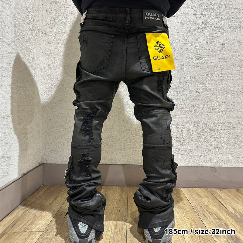 BLACK OPS WAXED DENIM -BLACK-
