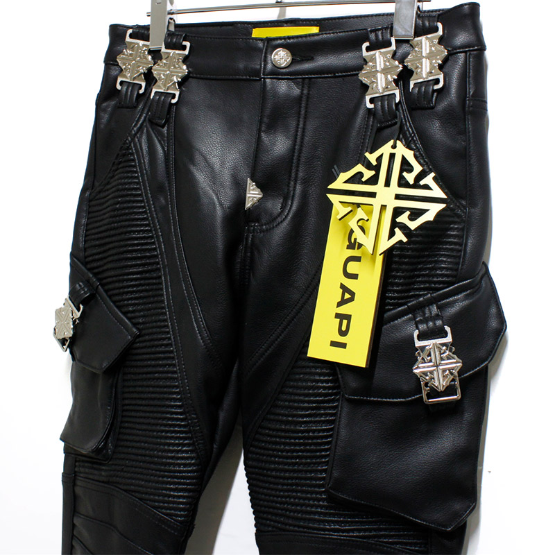 BLACK OPS LEATHER PANTS -BLACK-