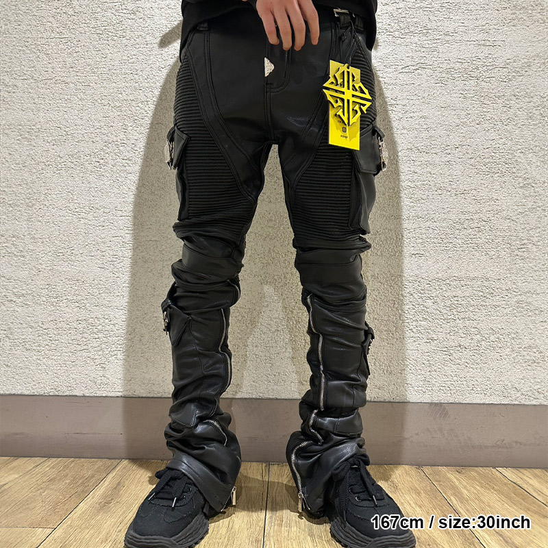 BLACK OPS LEATHER PANTS -BLACK-
