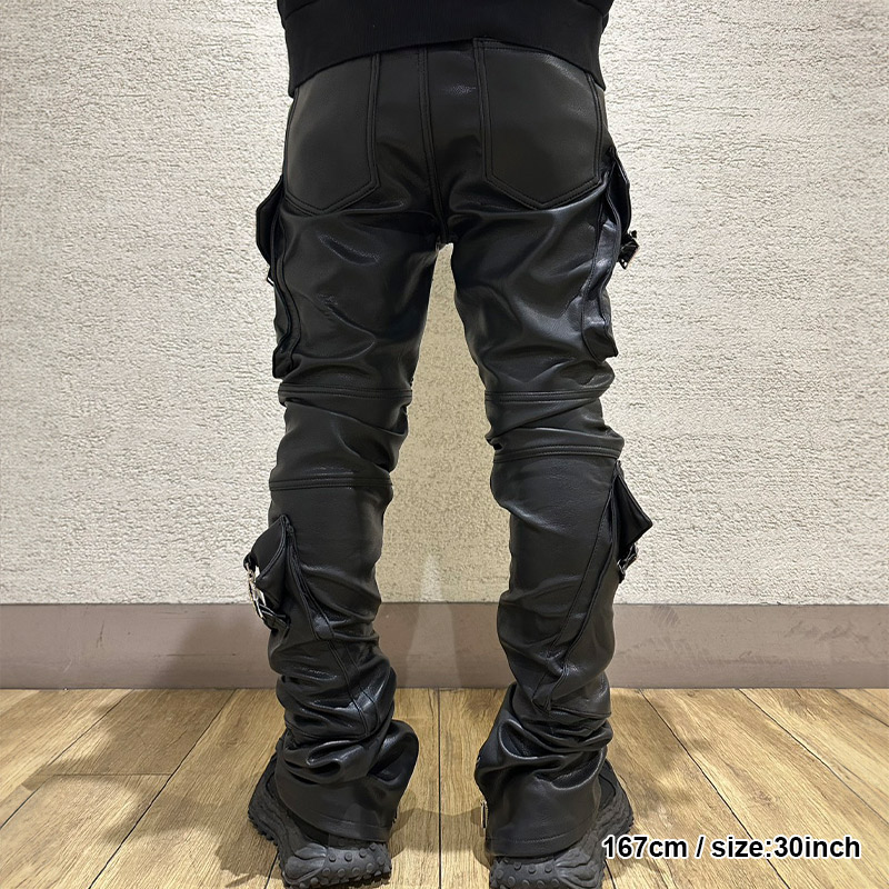 BLACK OPS LEATHER PANTS -BLACK-