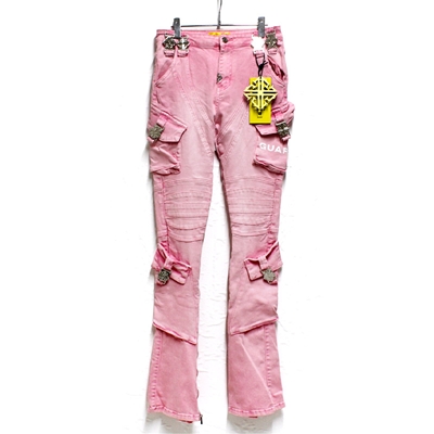 FRENCH ROSE BLACK OPS DENIM -PINK-