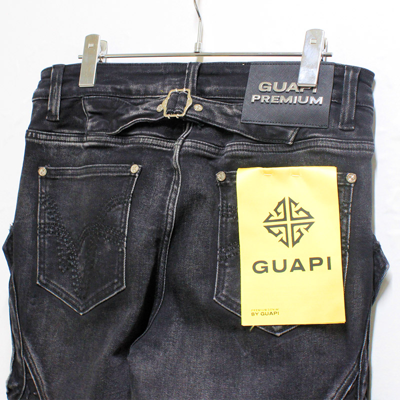 VINTAGE BLACK STEEL PLATE DENIM -BLACK-