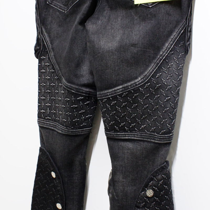 VINTAGE BLACK STEEL PLATE DENIM -BLACK-