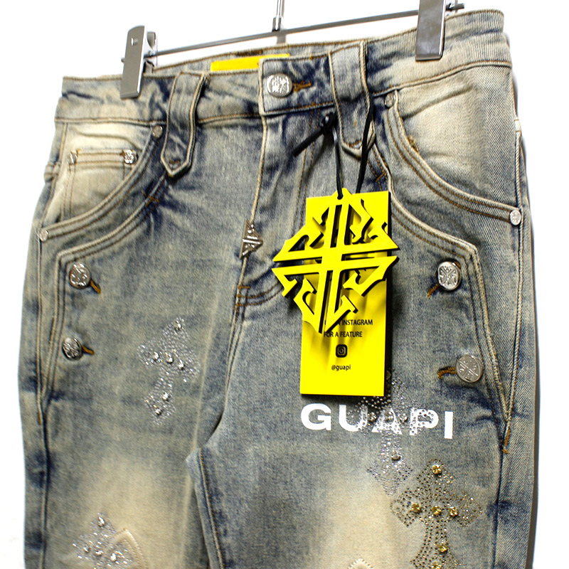 FADED CROSS DENIM V2 -W.INDIGO-