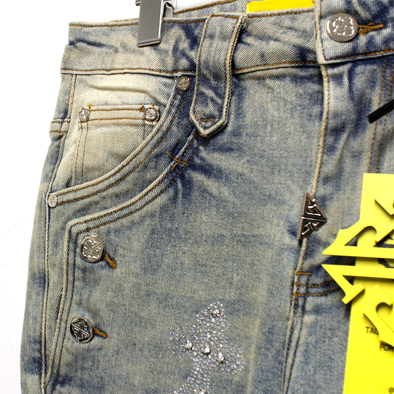 FADED CROSS DENIM V2 -W.INDIGO-