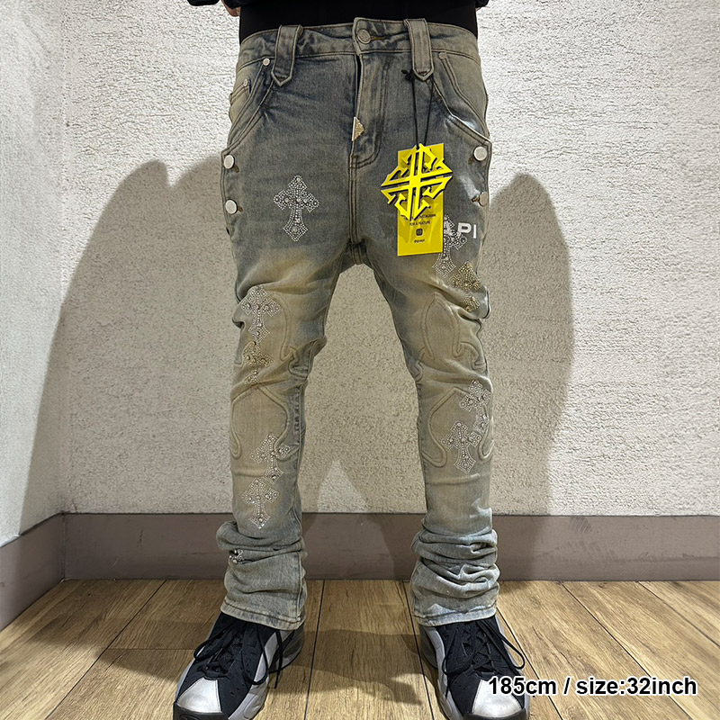 FADED CROSS DENIM V2 -W.INDIGO-