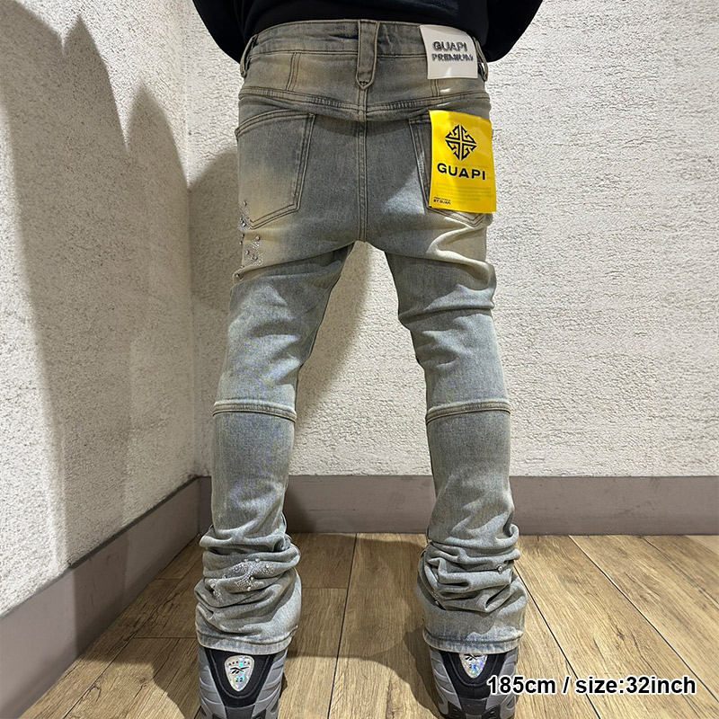 FADED CROSS DENIM V2 -W.INDIGO-
