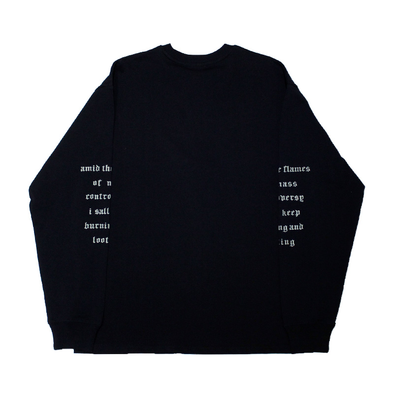 CHIEF WATCHER LONG SLEEVE TEE -BLACK-