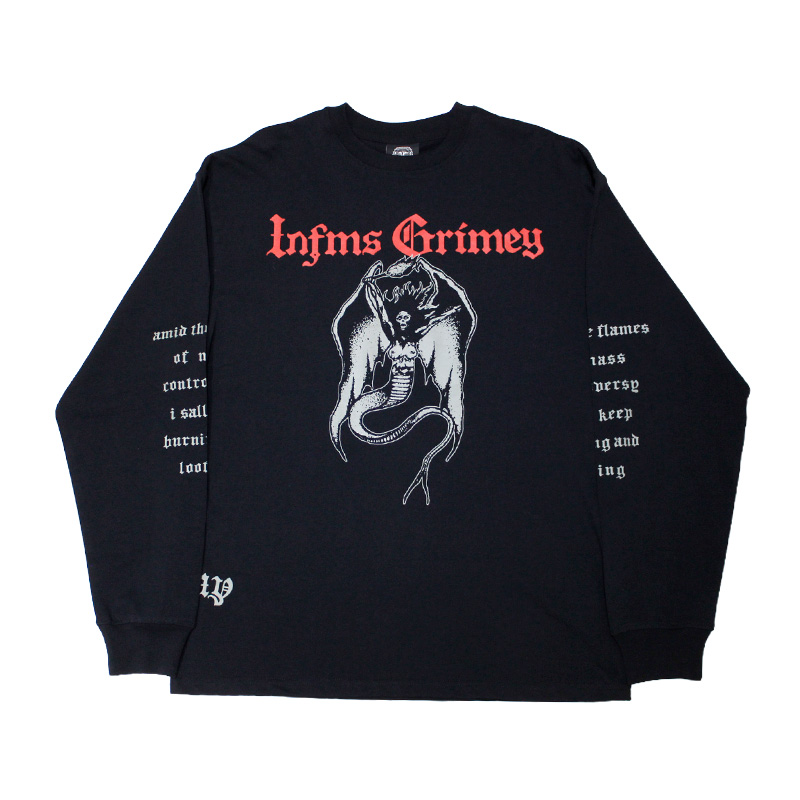 CHIEF WATCHER LONG SLEEVE TEE -BLACK-