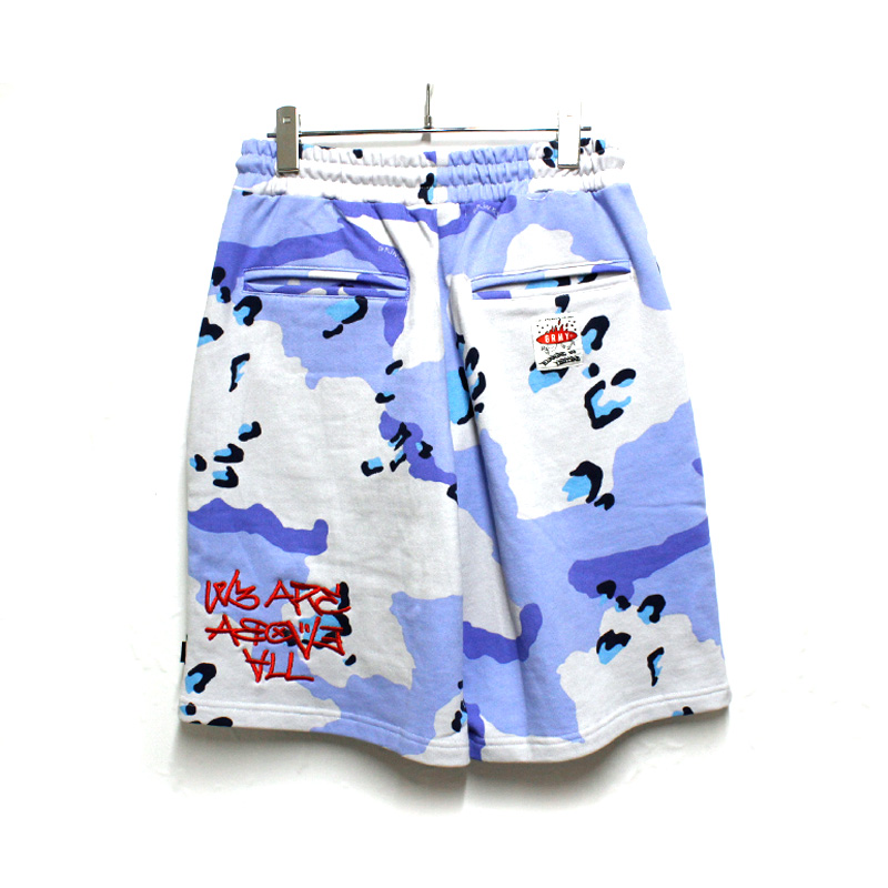 CONCREAT JUNGLE ALL OVER PRINT BAGGY SWEAT SHORTS -2.COLOR-