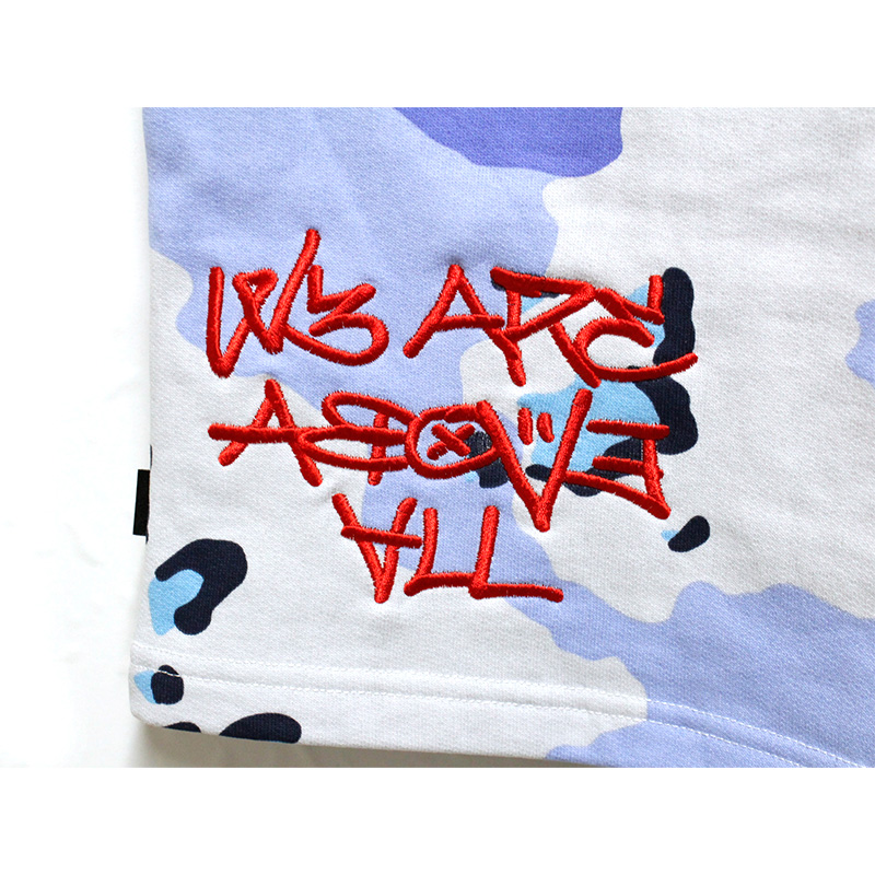 CONCREAT JUNGLE ALL OVER PRINT BAGGY SWEAT SHORTS -2.COLOR-