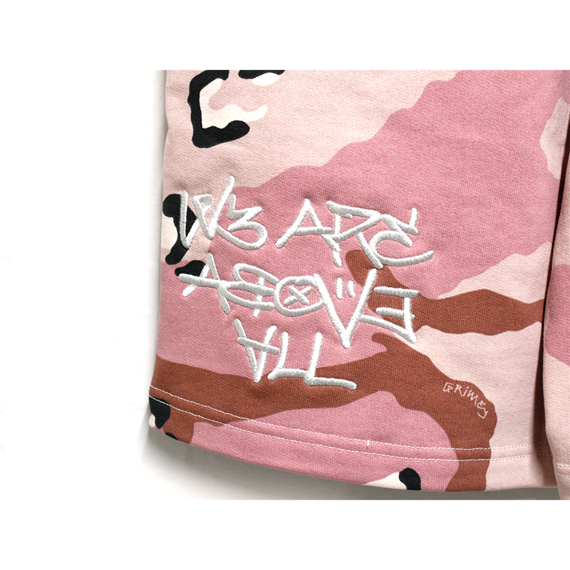 CONCREAT JUNGLE ALL OVER PRINT BAGGY SWEAT SHORTS -2.COLOR-