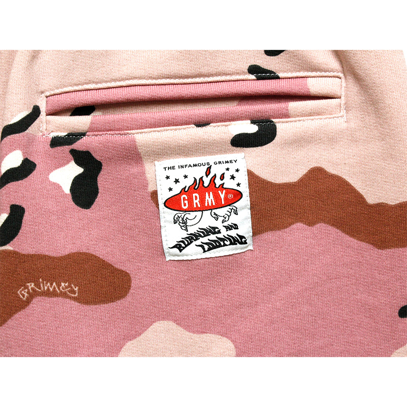 CONCREAT JUNGLE ALL OVER PRINT BAGGY SWEAT SHORTS -2.COLOR-