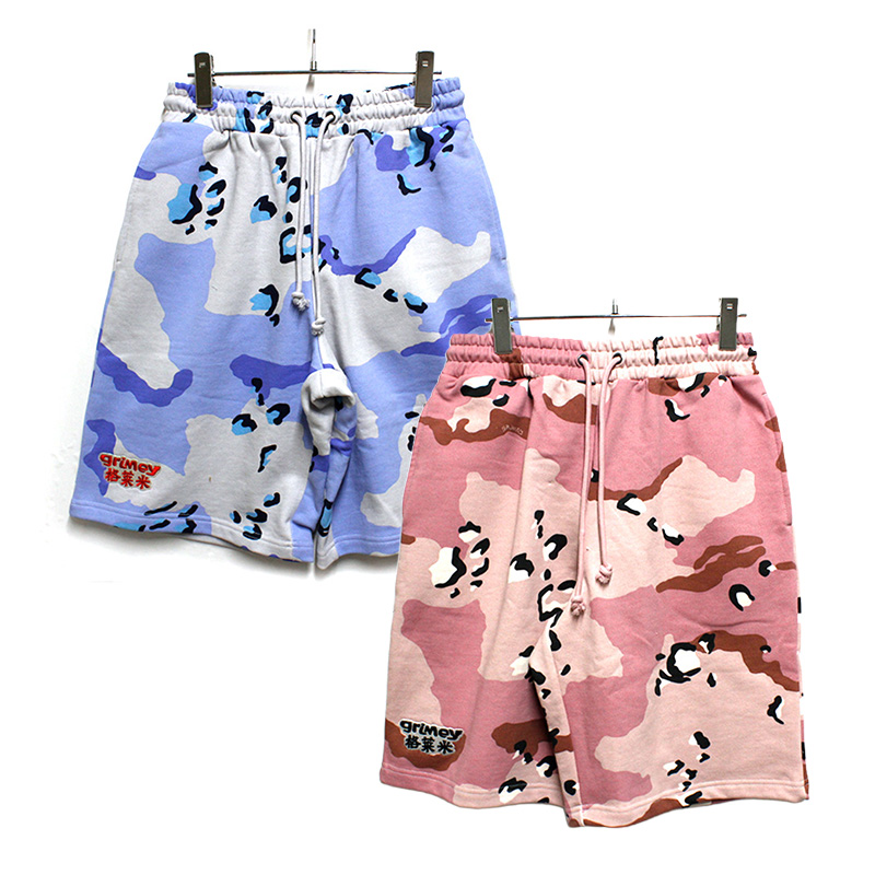 CONCREAT JUNGLE ALL OVER PRINT BAGGY SWEAT SHORTS -2.COLOR-