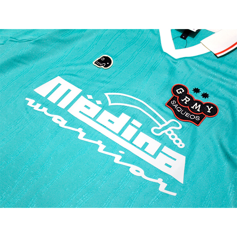 MACHETAZOS THE WARRIOR BOXY MESH SOCCER JERSEY -GREEN-