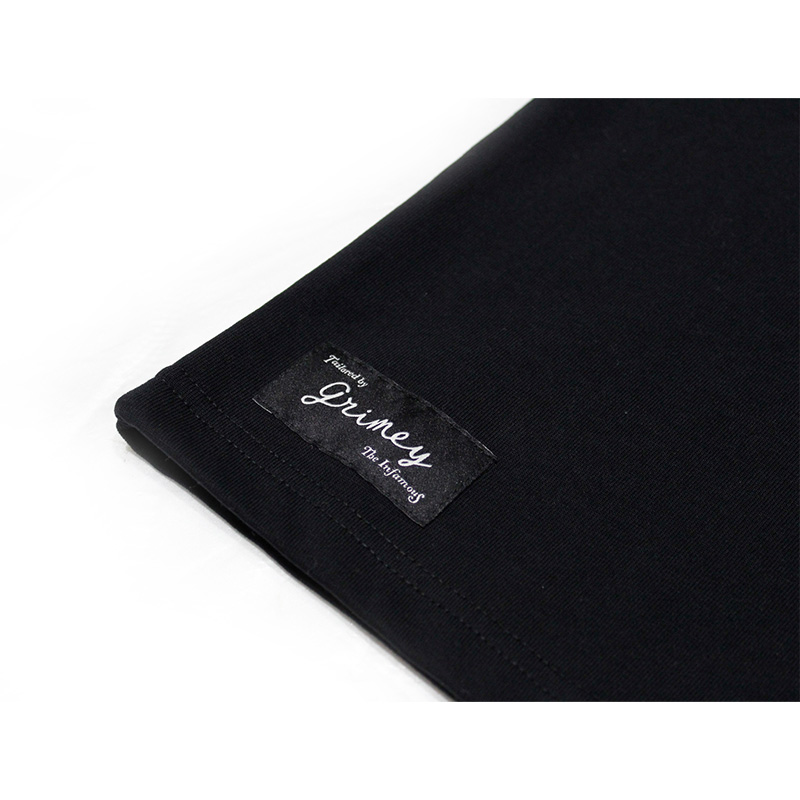 CONCREAT JUNGLE ALL OVER PRINT V NECK OVERSIZED TEE -BLACK-