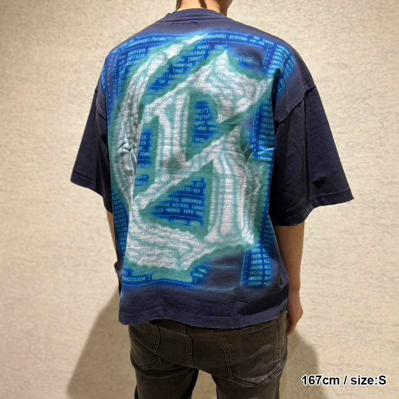 AURA FARM T-SHIRT -NAVY-