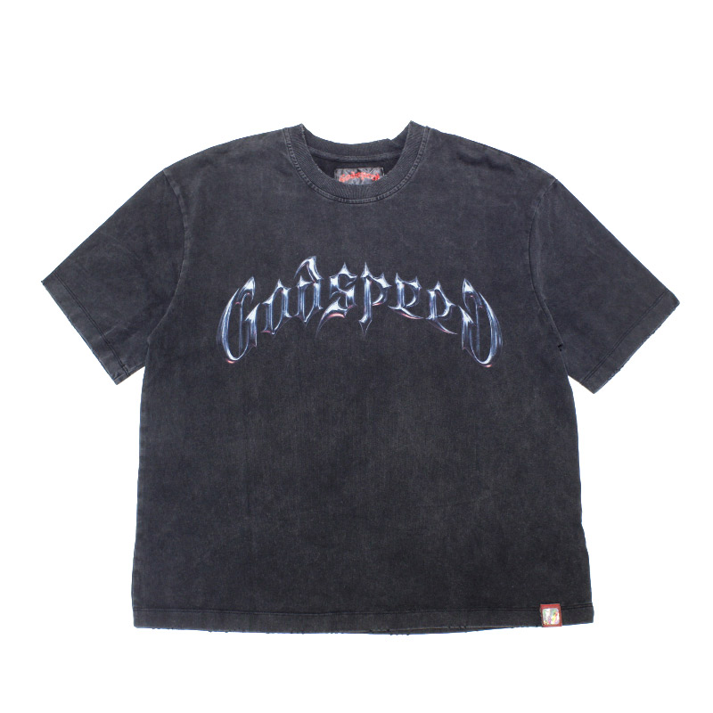 SYMMETRICAL LOGO T-SHIRT -W.BLACK-