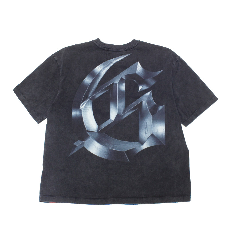 SYMMETRICAL LOGO T-SHIRT -W.BLACK-
