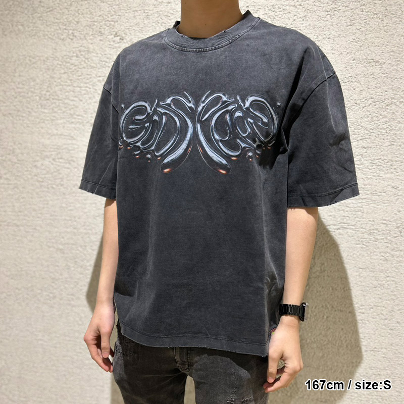 MERCURY LOGO T-SHIRT -W.BLACK-