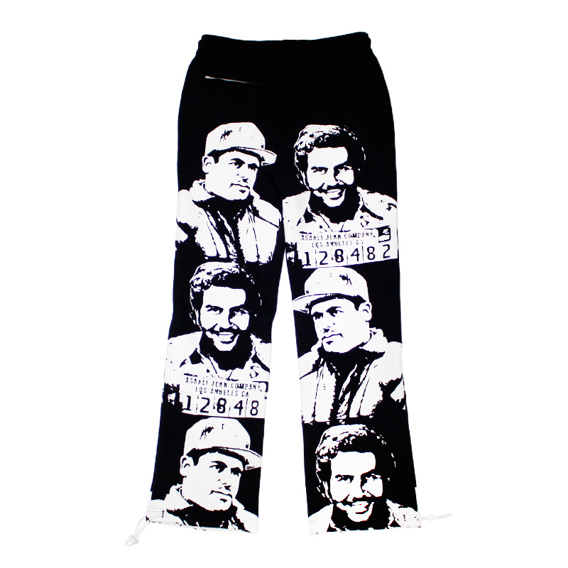 OREO CARTEL SWEAT PANTS -BLACK×WHITE-