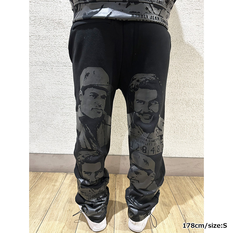 OREO CARTEL SWEAT PANTS -BLACK×WHITE-