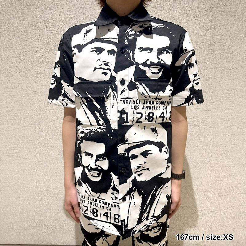 OREO CARTEL WORL SHIRTS -BLACK×WHITE-