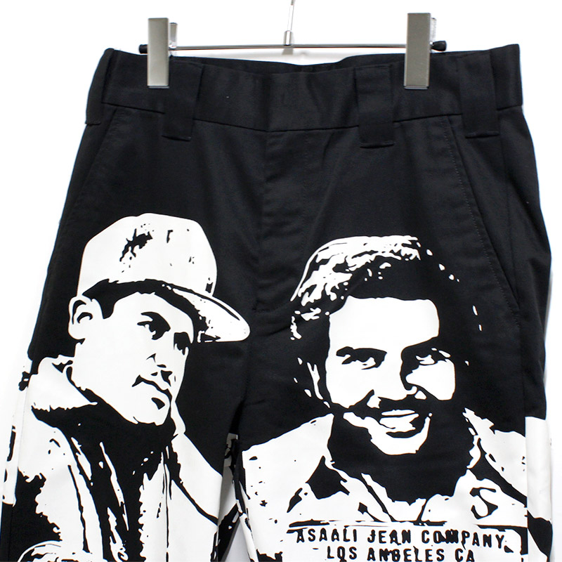 OREO CARTEL WORK PANTS -BLACK×WHITE-