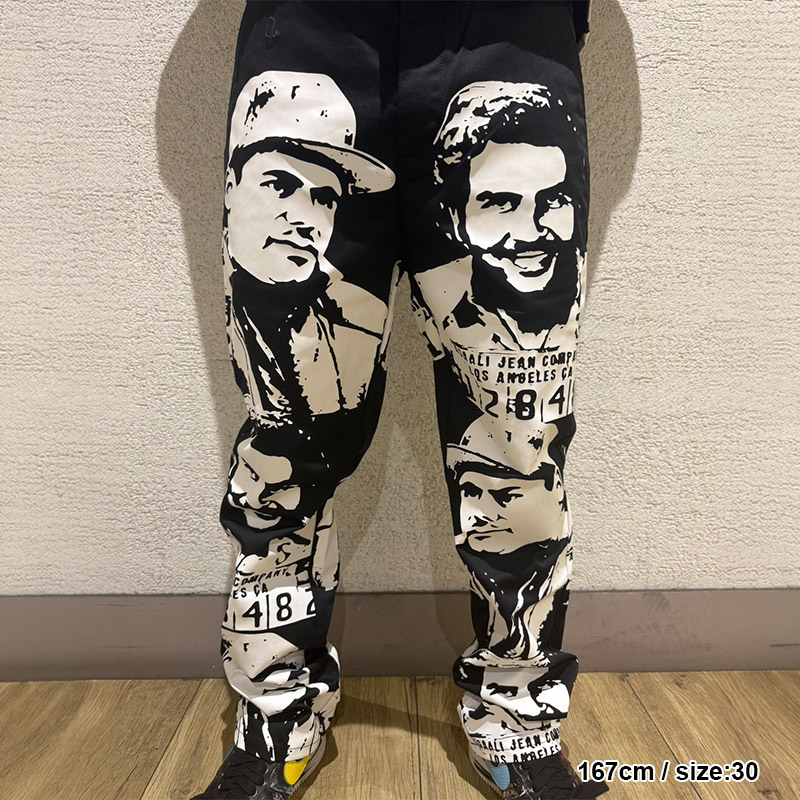 OREO CARTEL WORK PANTS -BLACK×WHITE-