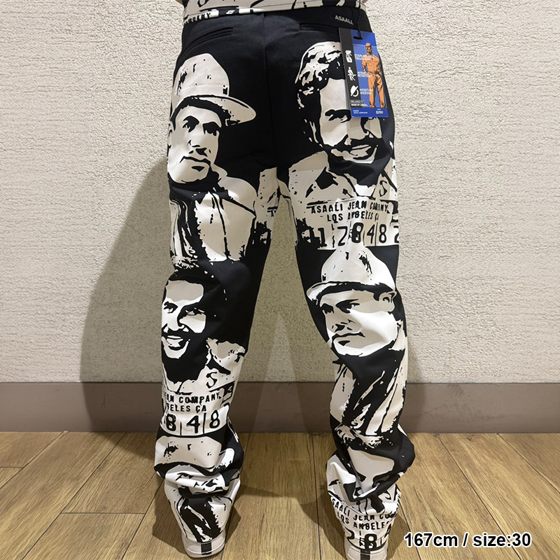 OREO CARTEL WORK PANTS -BLACK×WHITE-