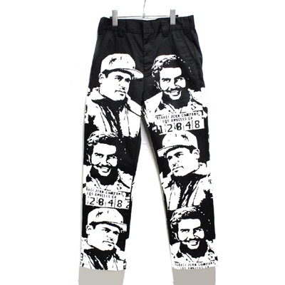 OREO CARTEL WORK PANTS -BLACK×WHITE-