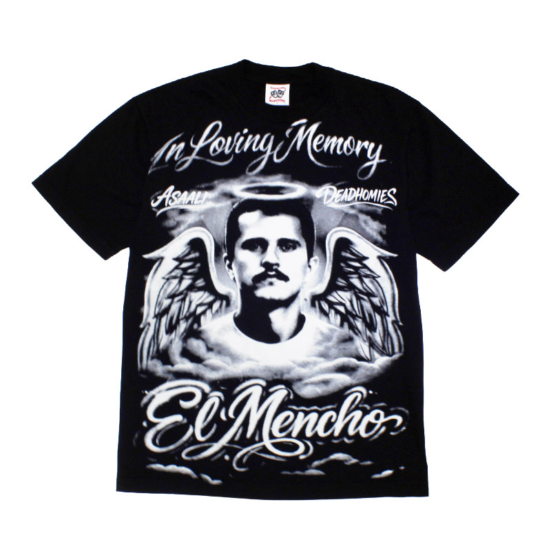 DEADHOMIES IN LIVING MEMORY EL MENCHO T-SHIRT -BLACK-