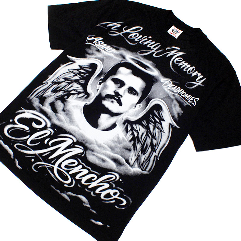 DEADHOMIES IN LIVING MEMORY EL MENCHO T-SHIRT -BLACK-