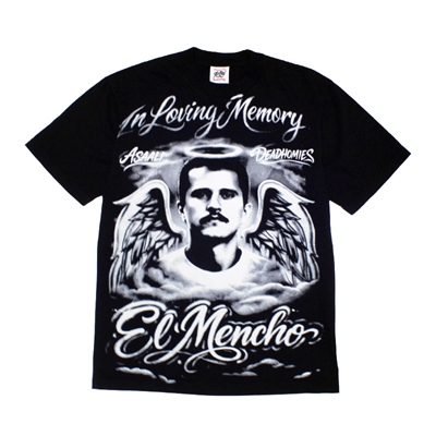 DEADHOMIES IN LIVING MEMORY EL MENCHO T-SHIRT -BLACK-