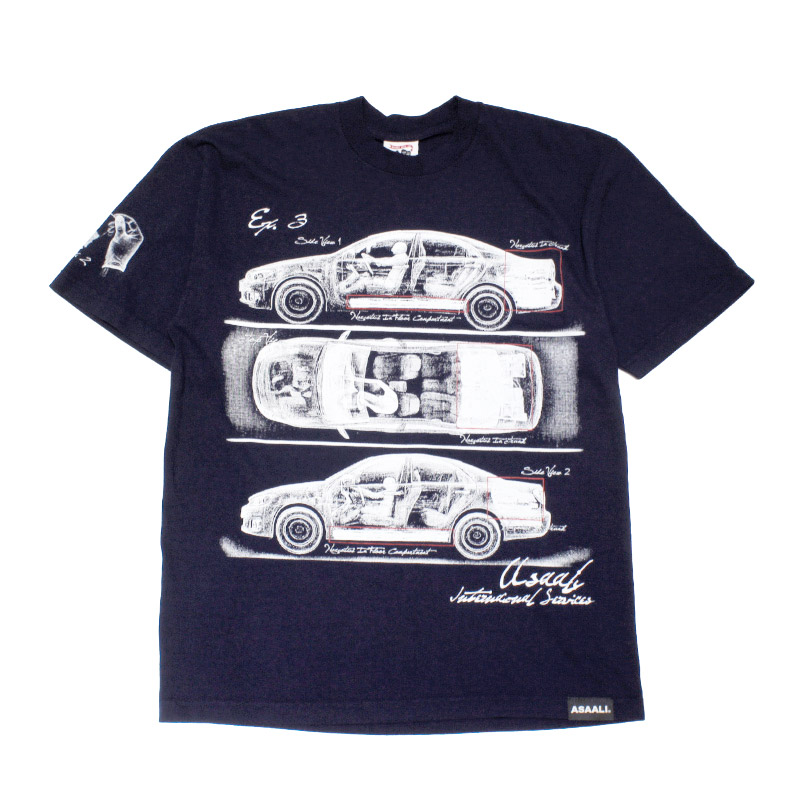 X-RAY TRANSPOERTATION T-SHIRT -BLACK-
