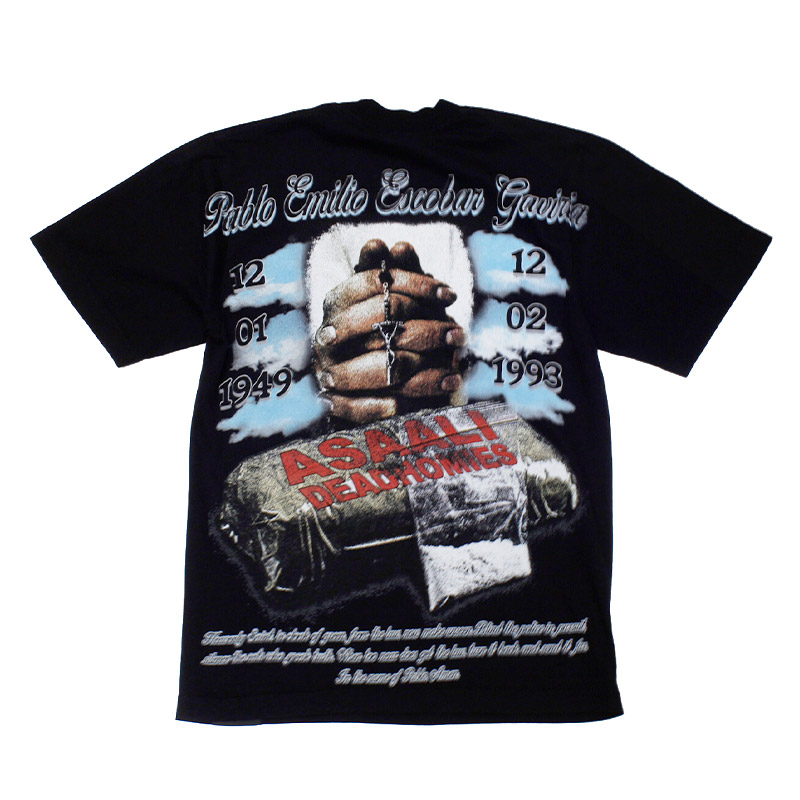 DEADHOMIES RIP PABLO T-SHIRT -BLACK-