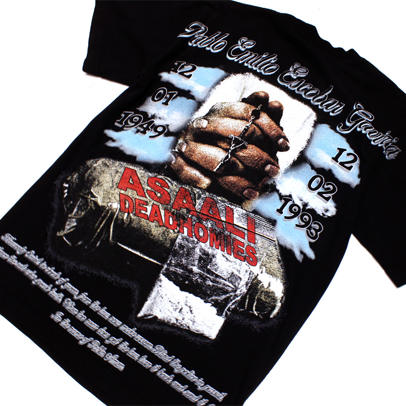 DEADHOMIES RIP PABLO T-SHIRT -BLACK-