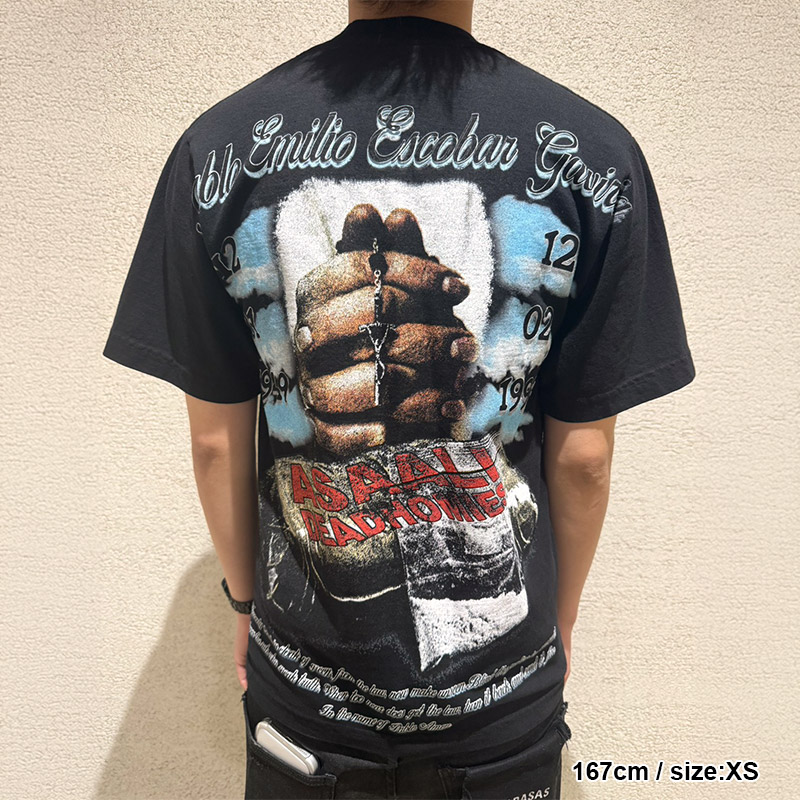 DEADHOMIES RIP PABLO T-SHIRT -BLACK-
