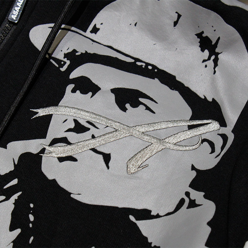 GREY PANTONE CARTEL HOODIE -BLACK/GRAY-