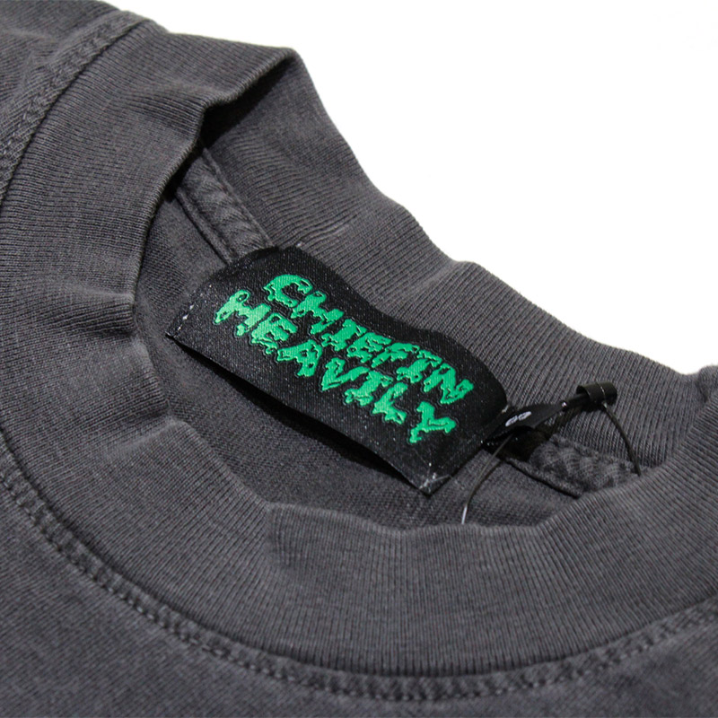 CHIEFIN FLAME L/S T-SHIRT -BLACK-