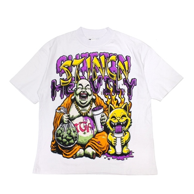 STINCN T-SHIRT -WHITE-