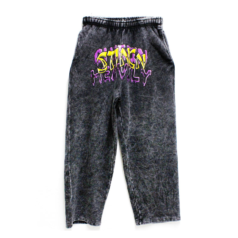 STINCN SWEAT PANTS -BLACK-