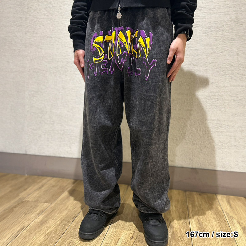 STINCN SWEAT PANTS -BLACK-