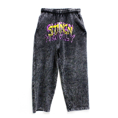 STINCN SWEAT PANTS -BLACK-