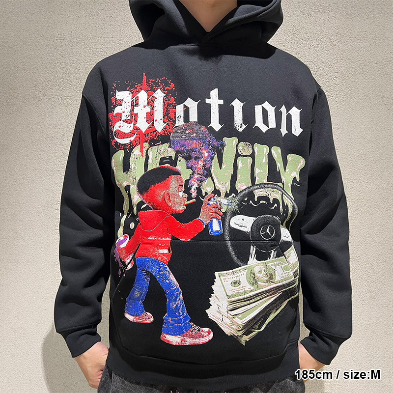 MOTION HOODIE -BLACK-